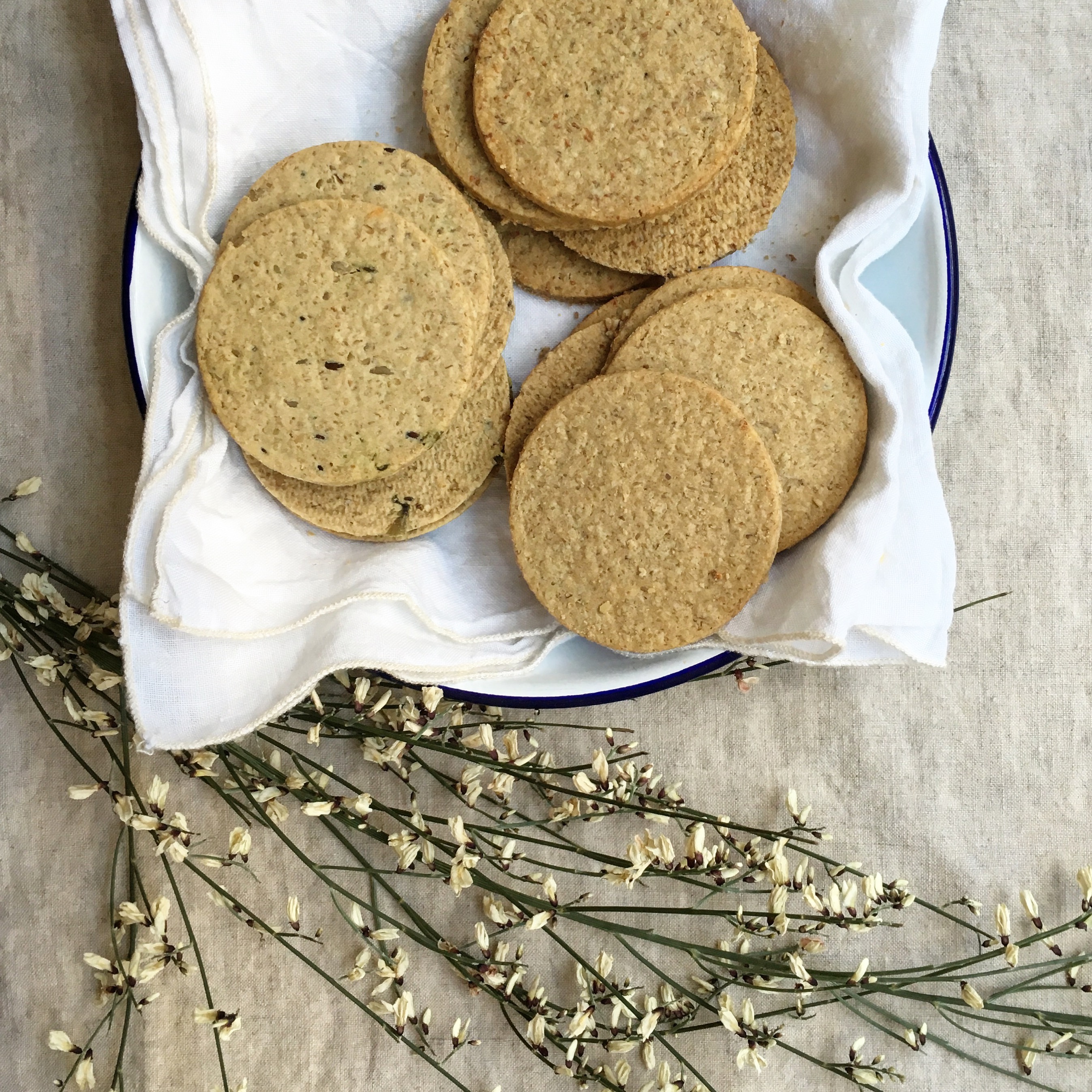 Walkers Shortbread Oatcakes Range on a white plate